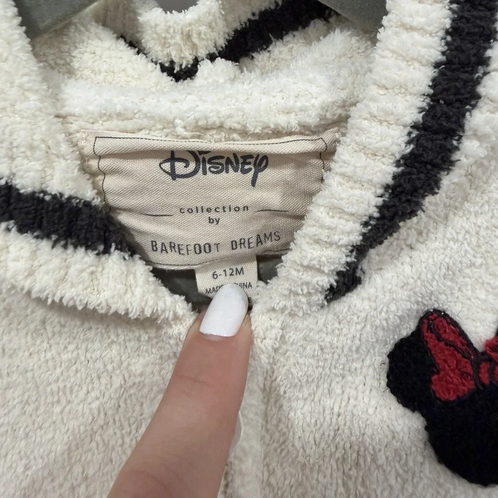 Kids Barefoot‎ Dreams CozyChic Classic Disney Infant Minnie Playsuit 6-12 Months
